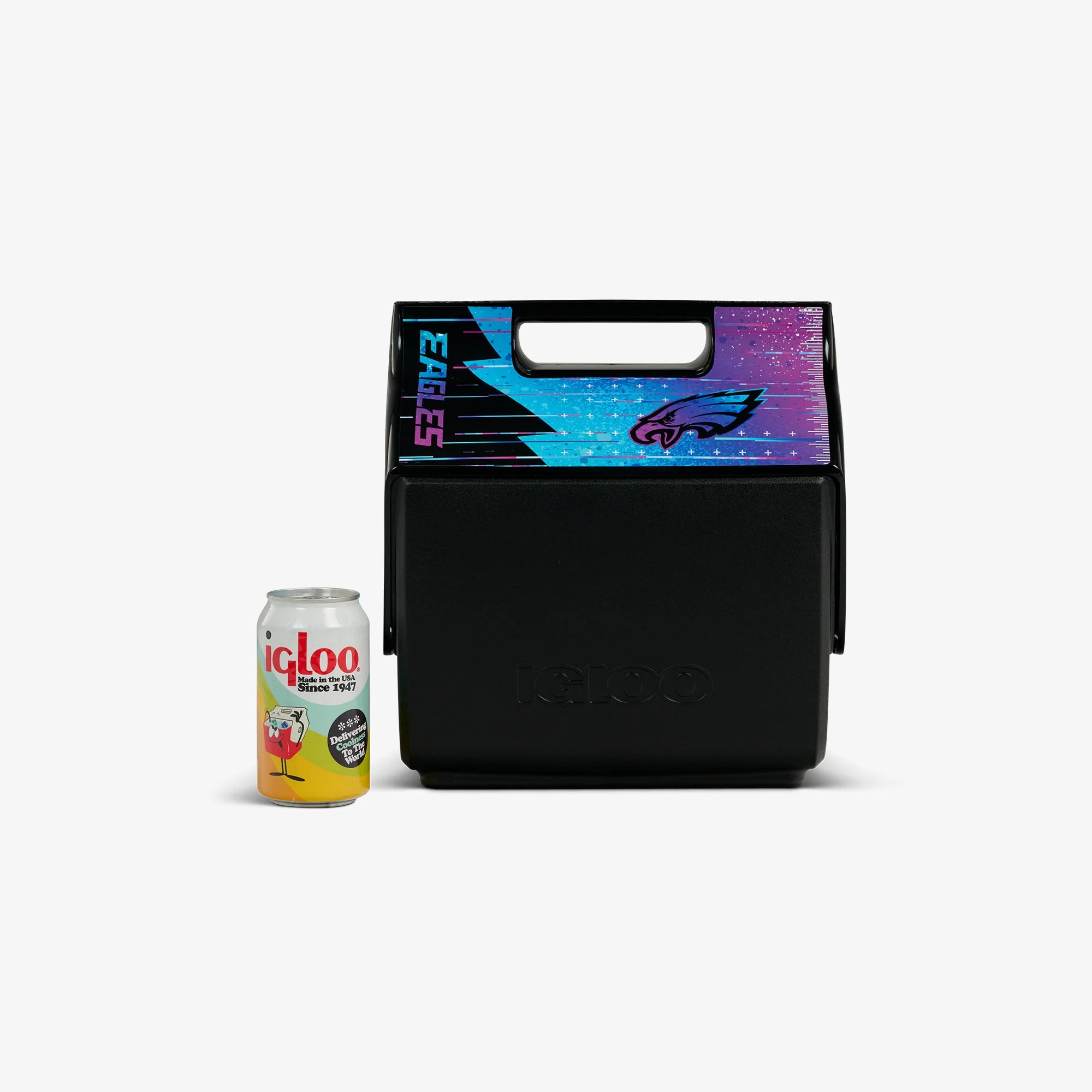 Igloo Camping Cooler NFL Neon Philadelphia Eagles Little Playmate 7 Qt Cooler - Image 5