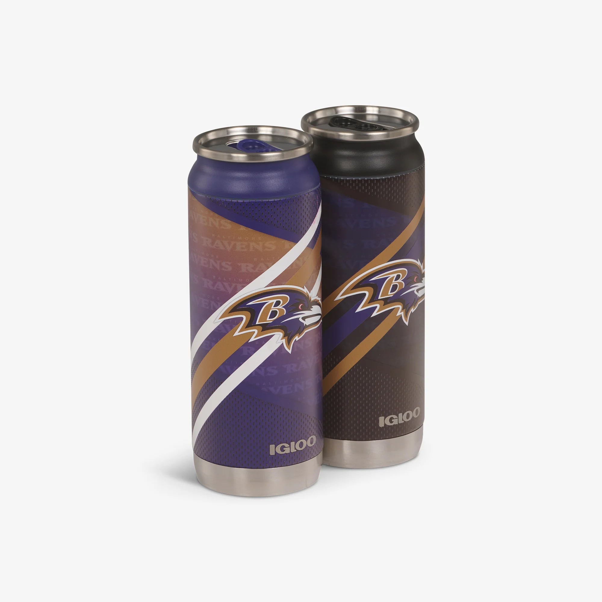 Igloo Camping Cooler Baltimore Ravens Home & Away 16 Oz Can 2-Pack - Image 4