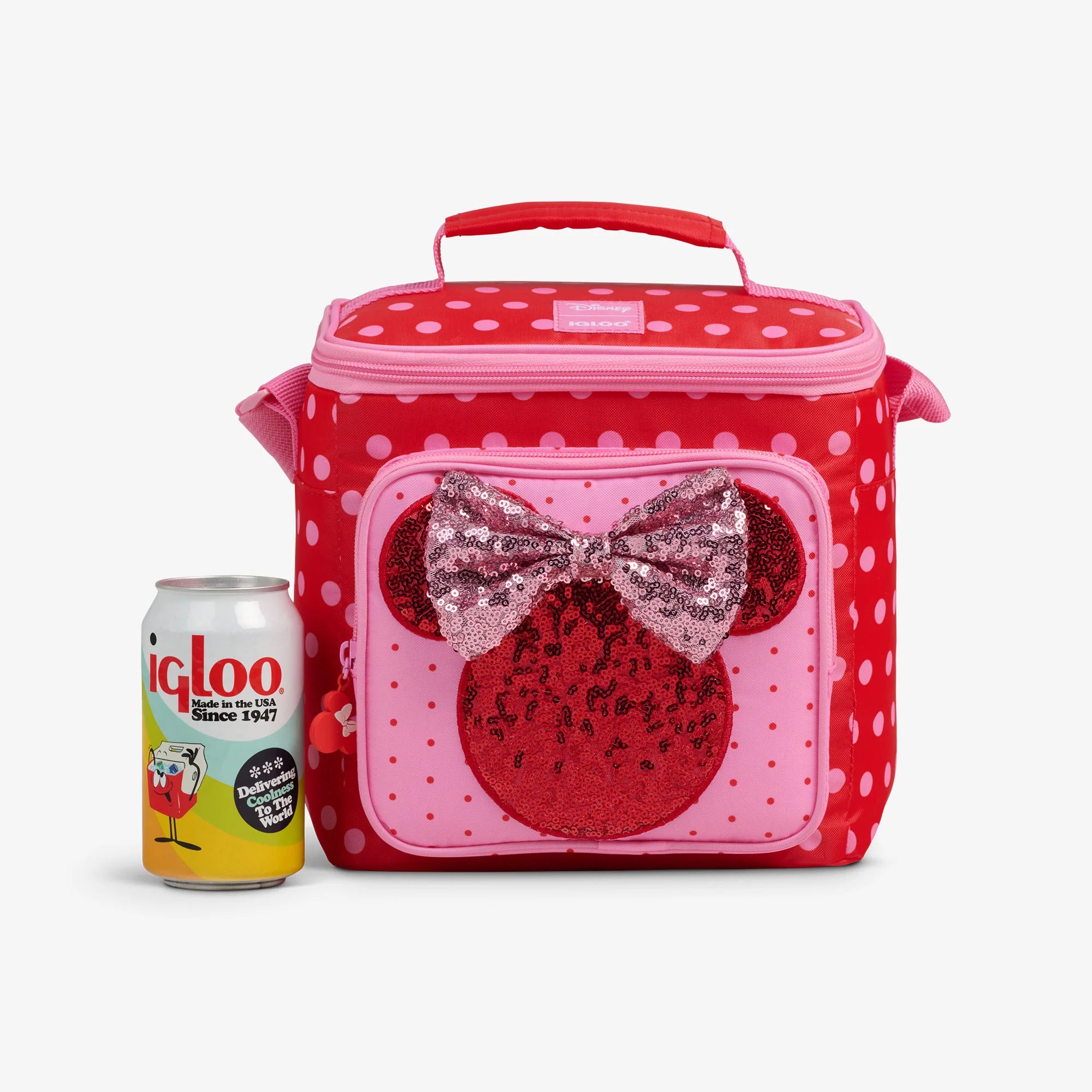 Igloo Camping Cooler Disney Minnie Mouse Polka Dots Square Lunch Cooler Bag - Image 7