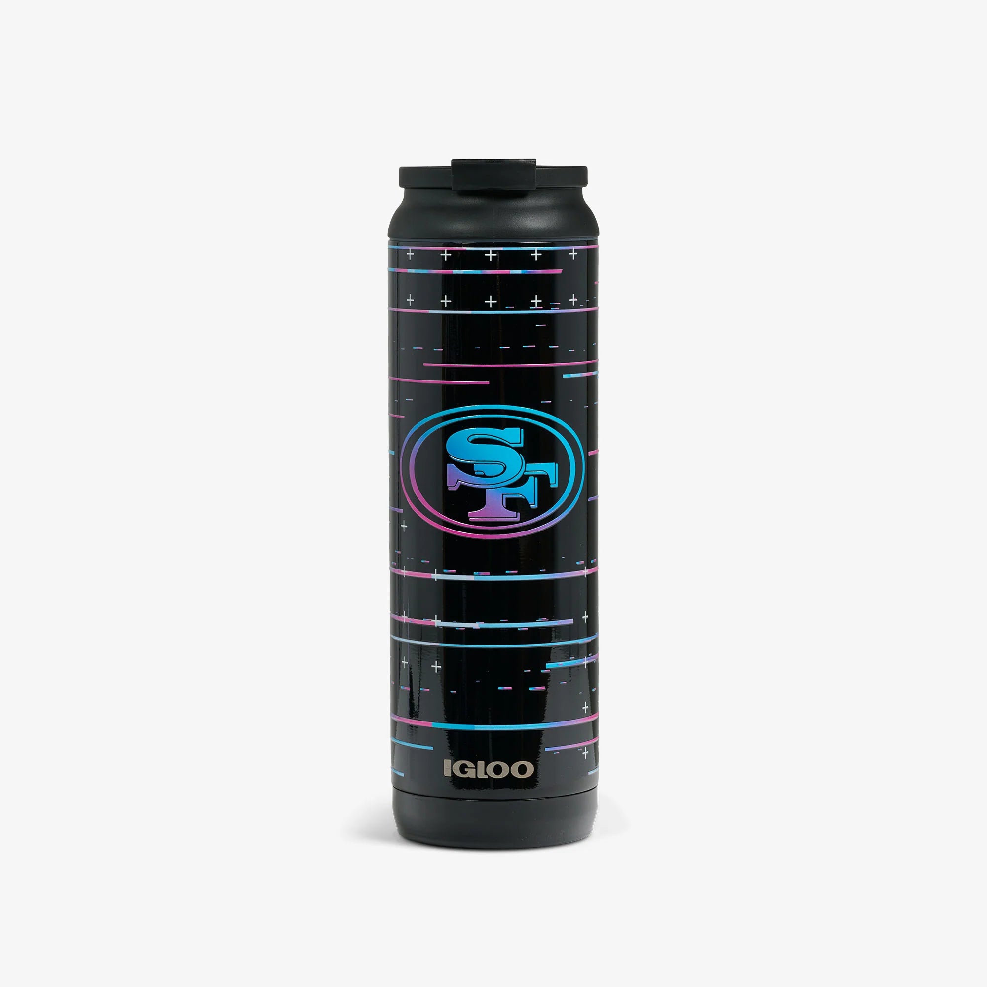 Igloo Camping Cooler NFL Neon San Francisco 49ers 20 Oz Flip n Sip Tumbler