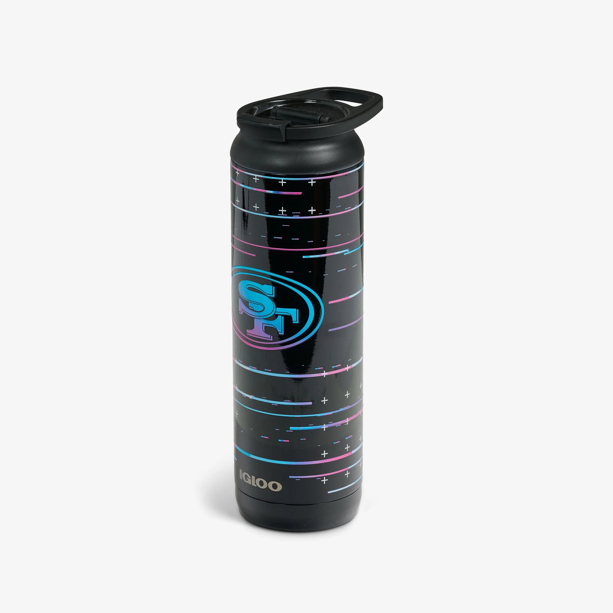 Igloo Camping Cooler NFL Neon San Francisco 49ers 20 Oz Flip n Sip Tumbler - Image 6