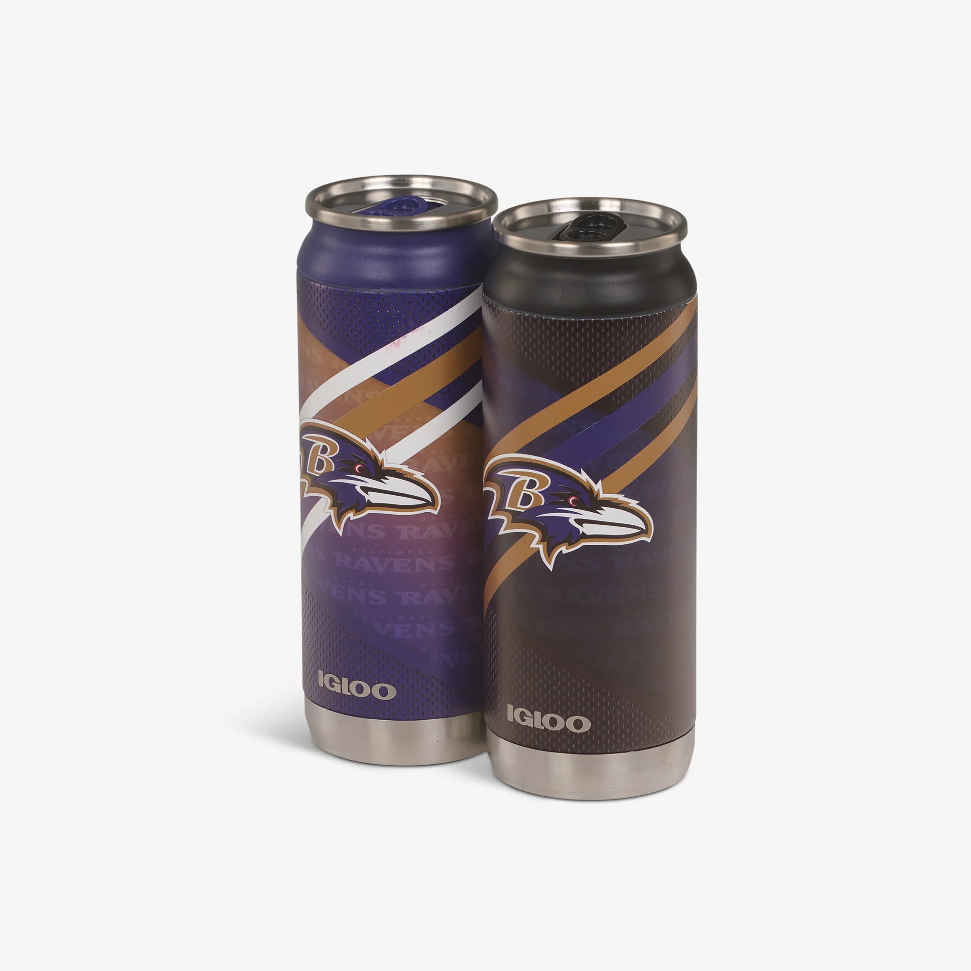 Igloo Camping Cooler Baltimore Ravens Home & Away 16 Oz Can 2-Pack - Image 2