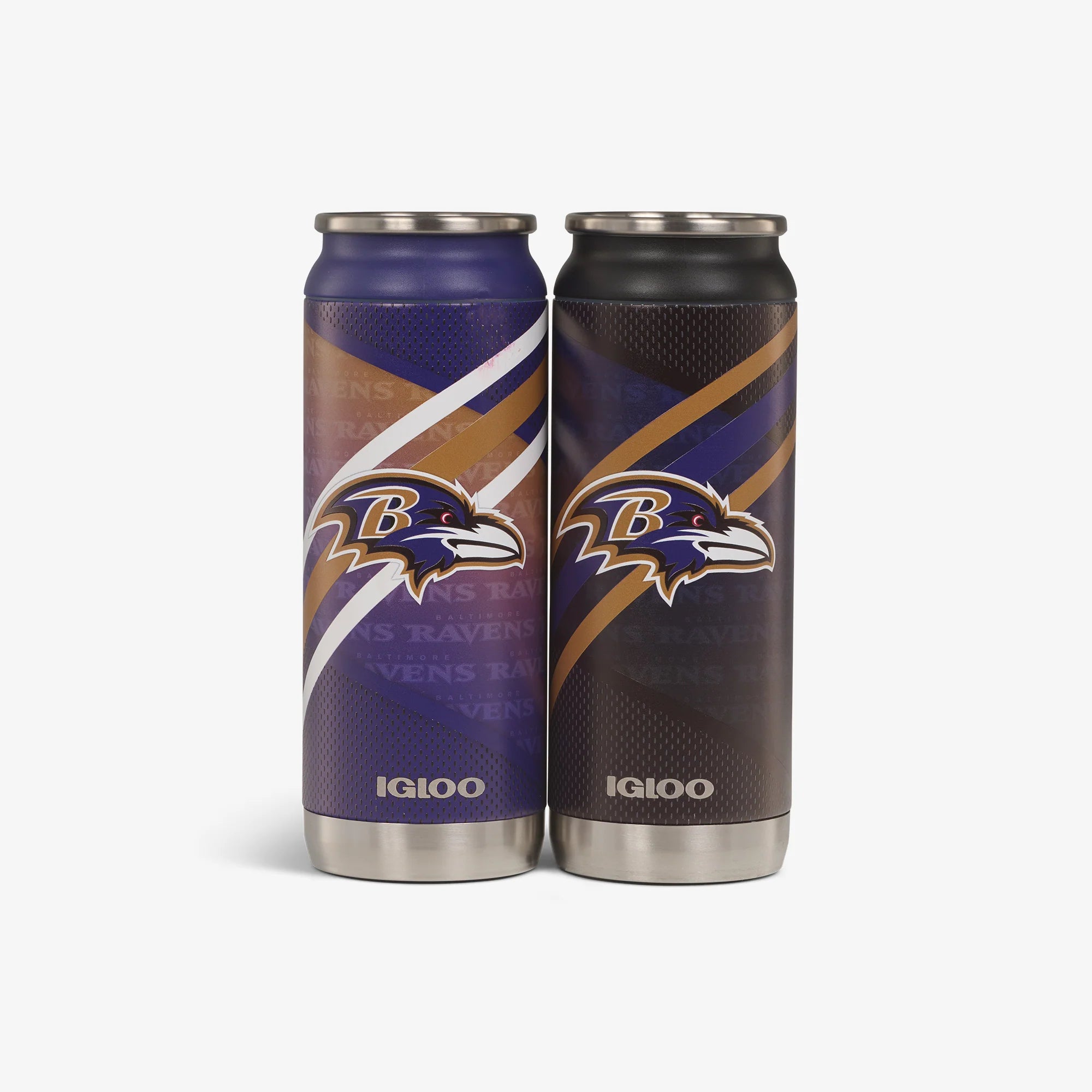 Igloo Camping Cooler Baltimore Ravens Home & Away 16 Oz Can 2-Pack