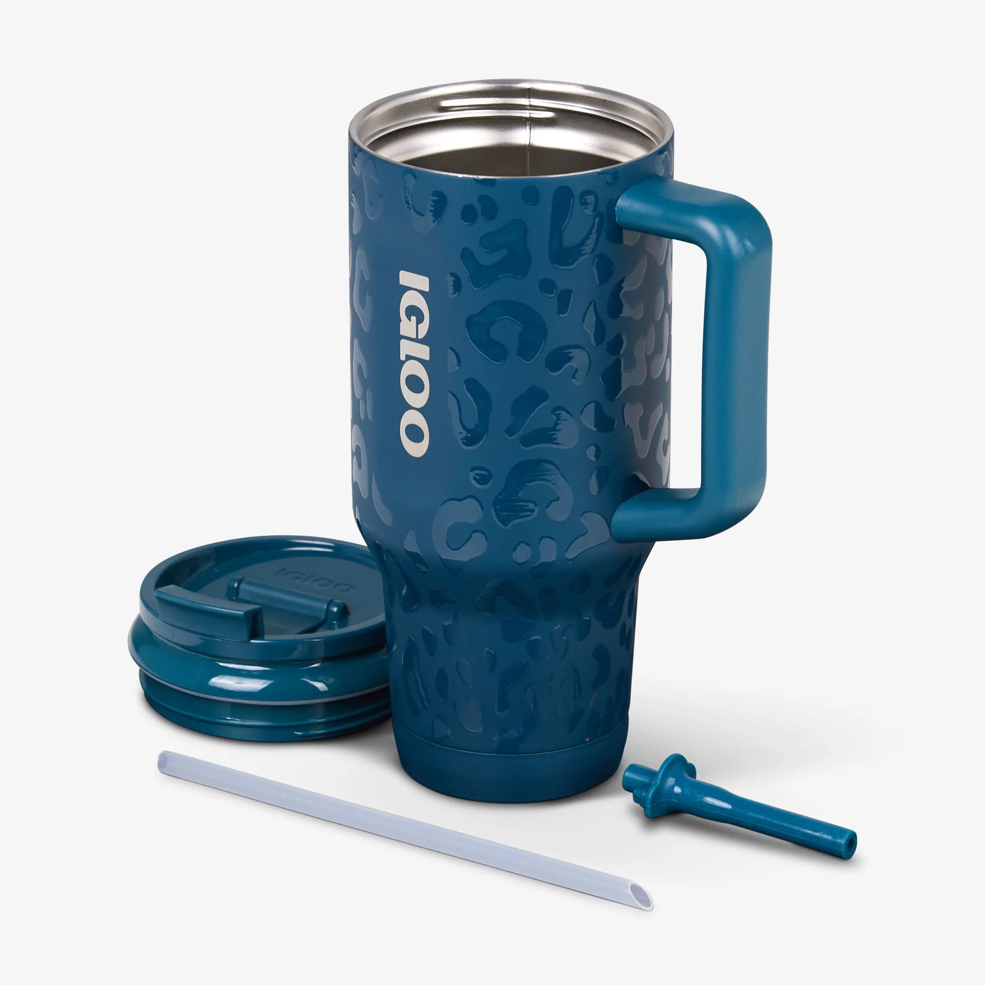 Igloo Camping Cooler NFL 32 Oz Leopard Flip n Sip Travel Mug - Image 39