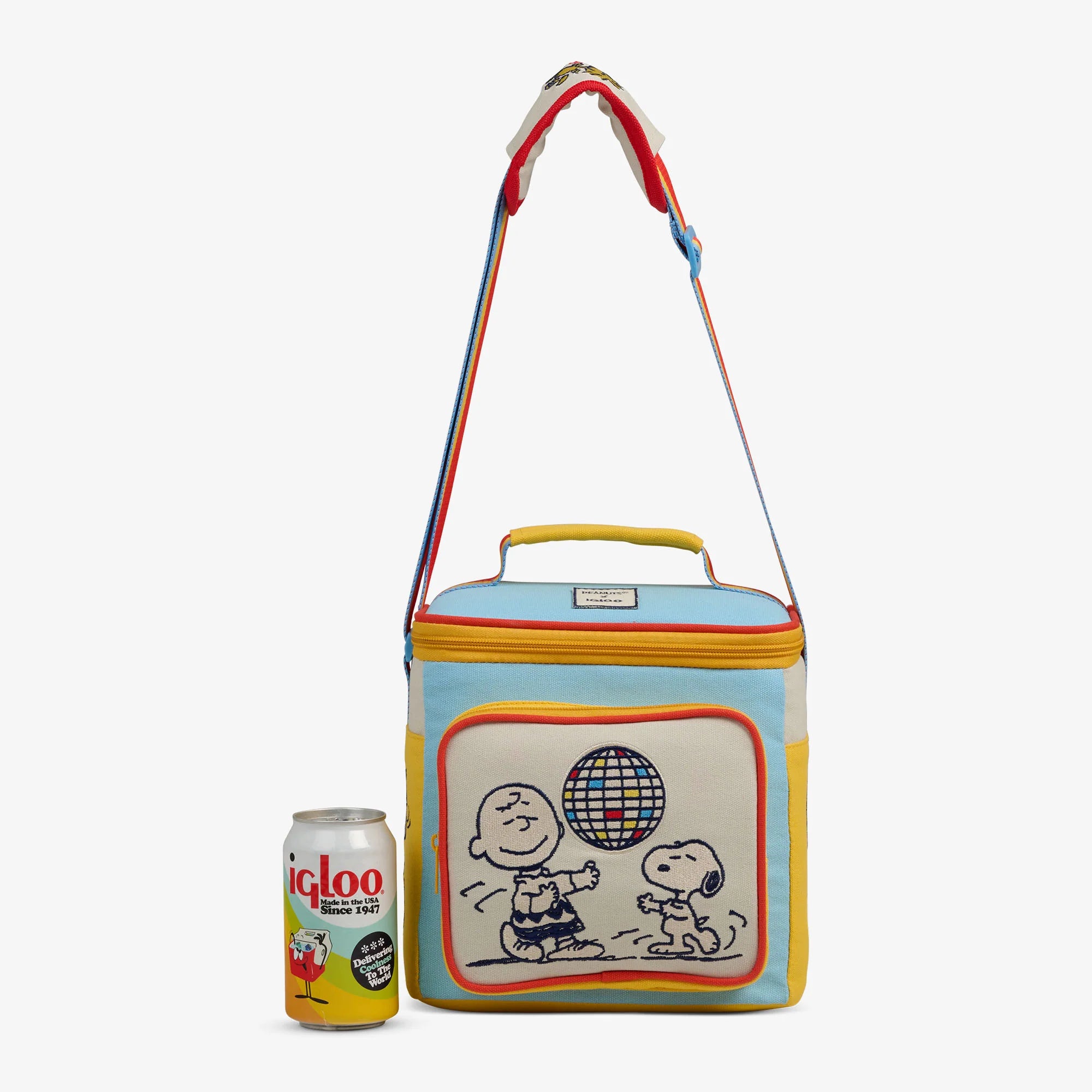 Igloo Camping Cooler Snoopy Disco Party Square Lunch Cooler Bag - Image 5