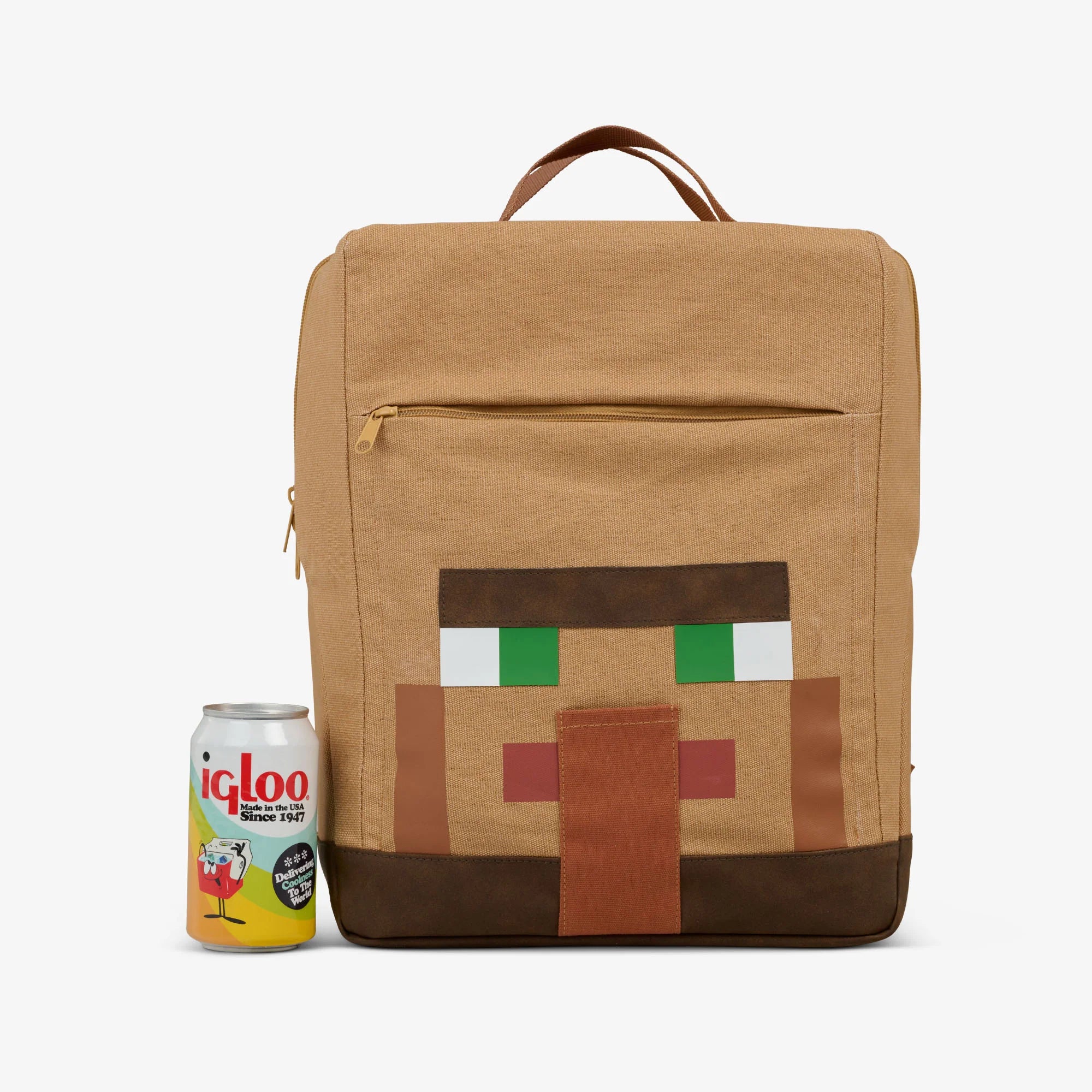Igloo Camping Cooler Minecraft Villager Backpack Cooler 20Can Capacity - Image 5