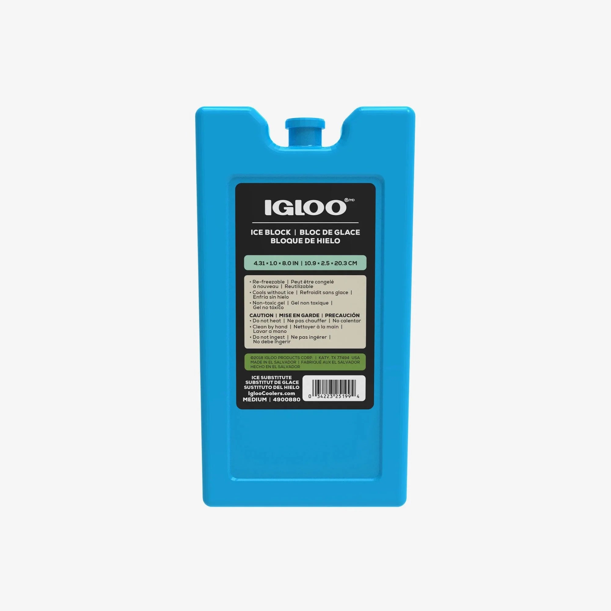 Igloo Camping Cooler Maxcold Ice Medium Freeze Block