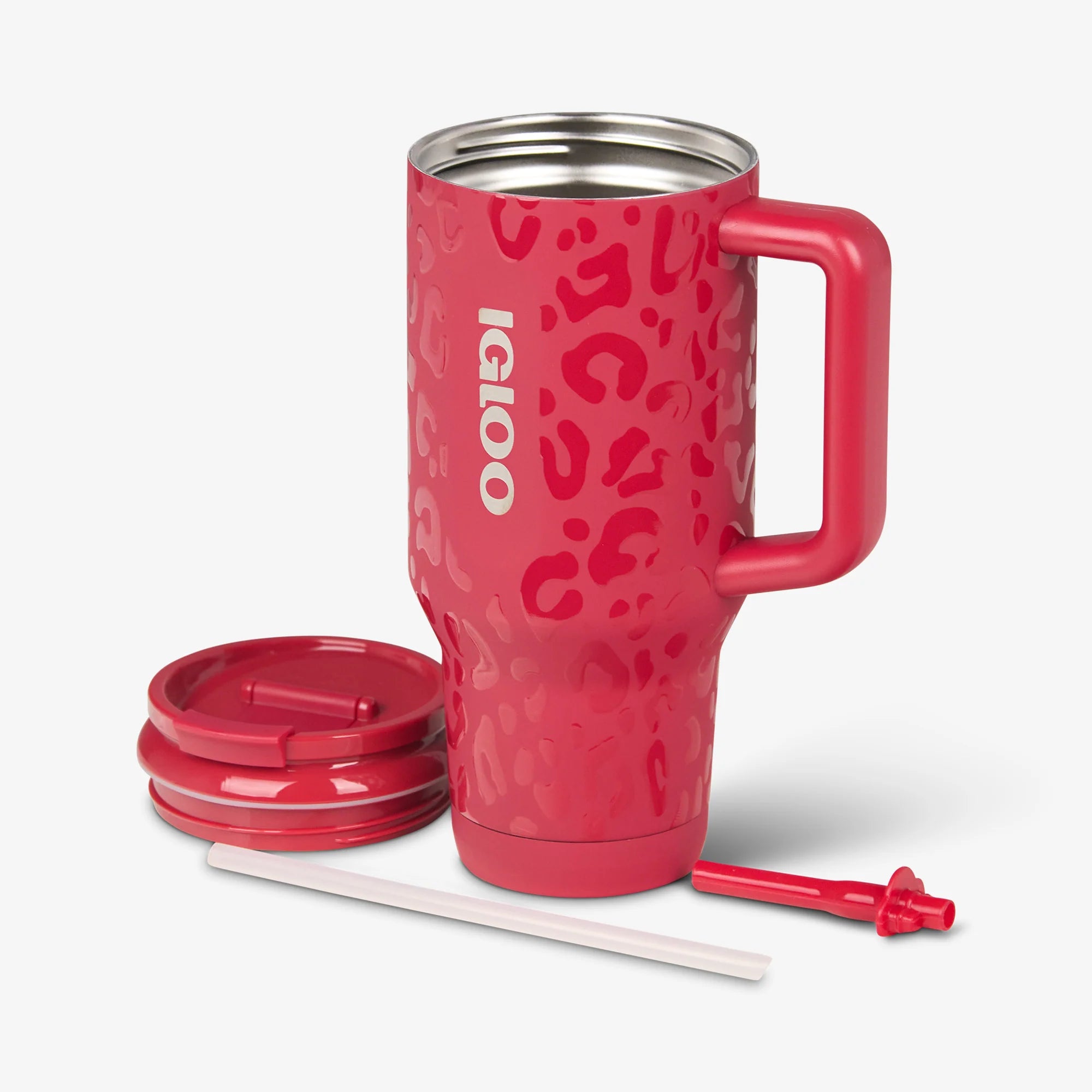 Igloo Camping Cooler NFL 32 Oz Leopard Flip n Sip Travel Mug - Image 17