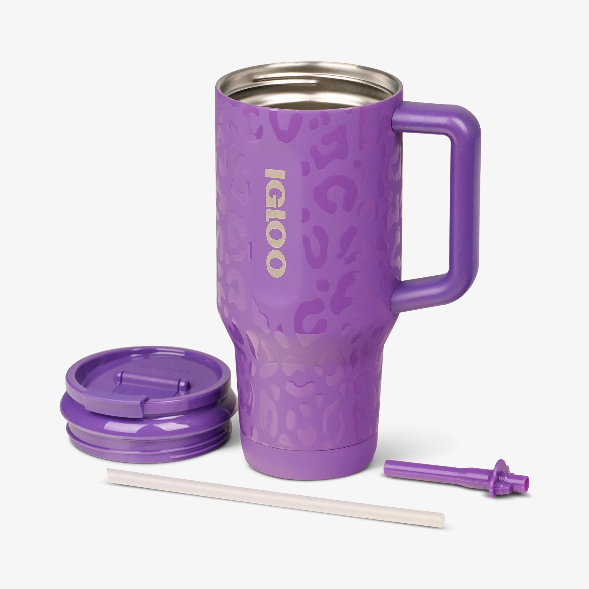 Igloo Camping Cooler NFL 32 Oz Leopard Flip n Sip Travel Mug - Image 9